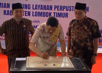 Resmikan Gedung Perpustakaan, Bupati Lotim Ajak Jadikan sebagai Wisata Ilmu Pengetahuan