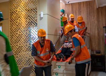 Semangat Hari Buruh, Tingkatkan Budaya Tanggap Darurat Lewat Simulasi Gempa di NTB