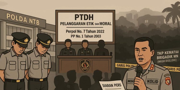 Pemecatan Dua Perwira Polisi Tidak Terkait Dugaan Penganiayaan Brigadir MN