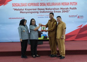 Menyongsong Indonesia Emas 2045, Kemenkum NTB Laksanakan Sosialisasi Koperasi Desa