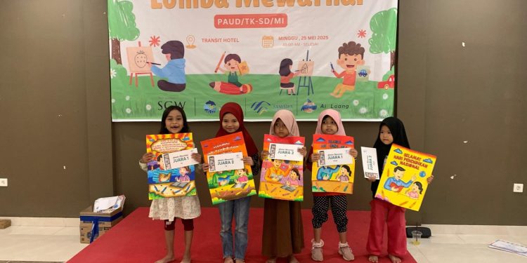 Lomba Mewarnai Perdana Se-Pulau Sumbawa Berlangsung Meriah di Samawa Transit Hotel