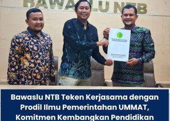 Penguatan Demokrasi Bawaslu NTB Jalin Kerja Sama Riset dengan Masyarakat