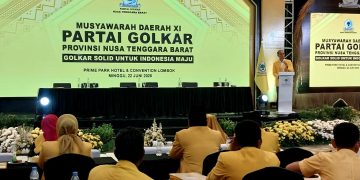 Mohan Roliskana Terpilih Kembali Pimpin Partai Golkar NTB 2024-2030 secara Aklamasi