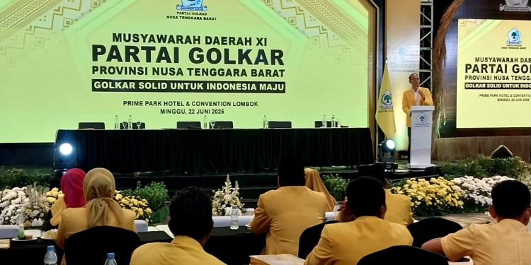 Mohan Roliskana Terpilih Kembali Pimpin Partai Golkar NTB 2024-2030 secara Aklamasi