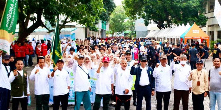 Gebyar Milad Ke-45, Ummat Adakan Jalan Sehat dan Bazar Meriah