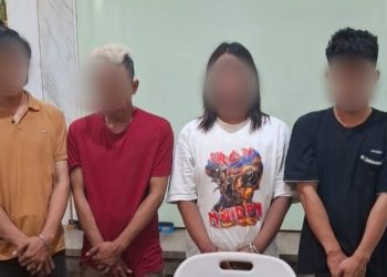 Empat Pria Ditangkap Polisi Diduga Terlibat Pesta Sabu di Lingsar