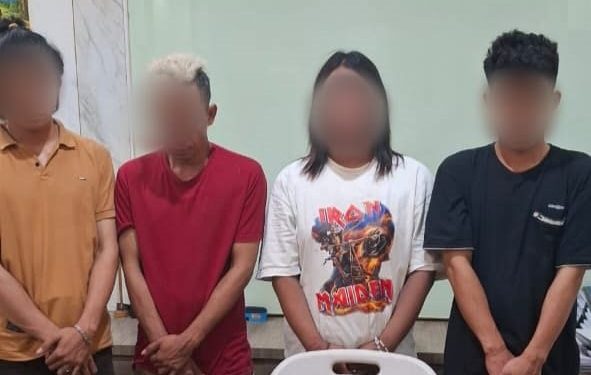 Empat Pria Ditangkap Polisi Diduga Terlibat Pesta Sabu di Lingsar