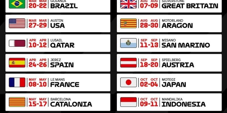 Jadwal MotoGP 2026 Diumumkan, Sirkuit Mandalika Masih Jadi Tuan Rumah