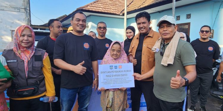 Bantuan Tahap II Bedah Rumah Korban Banjir di Mataram oleh REI NTB