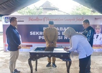 Lalu Faozal Dilantik Sebagai Pj Sekda di PPSLU Mandalika oleh Gubernur