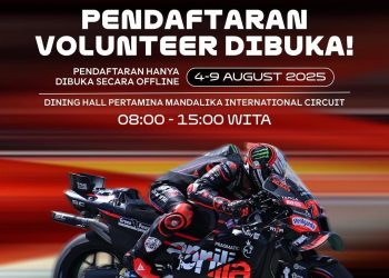 Pendaftaran Relawan MotoGP Mandalika 2025 Dibuka