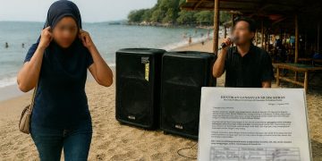 Warga Keluhkan Musik Keras di Pantai Duduk Batulayar, Pol PP Kirim Tim Pendamping