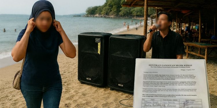 Warga Keluhkan Musik Keras di Pantai Duduk Batulayar, Pol PP Kirim Tim Pendamping