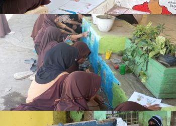 Salurkan Bakat dan Kreativitas Santri HUT Ke-80 RI di Ponpes Al Muslimun Tegal dengan Lomba Melukis