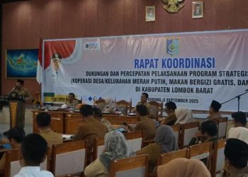 Bupati Lobar Tegaskan SPPG Tak Boleh Ambil Bahan Baku MBG dari Luar Kopdes