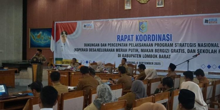 Bupati Lobar Tegaskan SPPG Tak Boleh Ambil Bahan Baku MBG dari Luar Kopdes