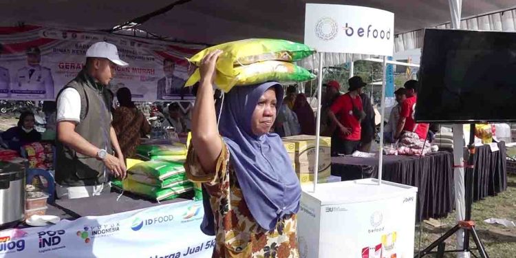 135 Titik Gerakan Pangan Murah di NTB, 900 Ton Beras Dikirim oleh Bulog