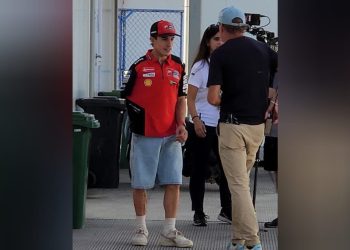 Marc Marquez Jatuh di Sirkuit Mandalika Setelah Didoakan