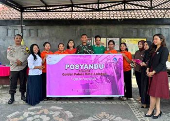 Hotel Golden Palace Lombok Adakan CSR Bersama Posyandu Angsoka Edukasi Gizi dan Stunting Masyarakat Sapta Marga