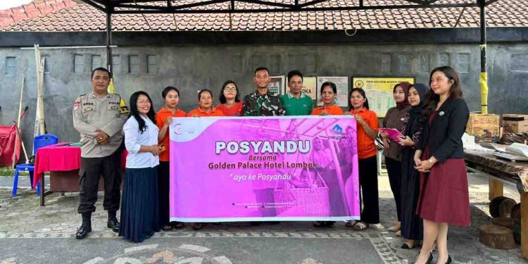 Hotel Golden Palace Lombok Adakan CSR Bersama Posyandu Angsoka Edukasi Gizi dan Stunting Masyarakat Sapta Marga