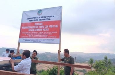 Warga Diduga Buka Segel Tambang Ilegal Dekat Mandalika