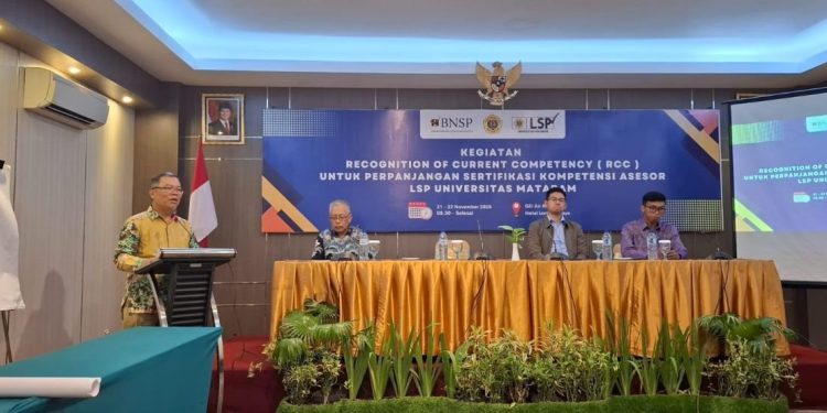 Kegiatan RCC untuk Asesor oleh LSP Unram Pastikan Kompetensi Tetap Terjaga