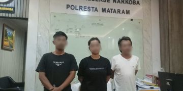 Polisi Tangkap Tiga Terduga Pengedar Sabu dan Ekstasi di Mataram