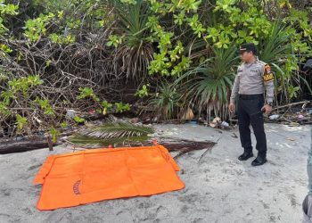 Kasus Penemuan Mayat di Pantai Pandanan Dinyatakan Tidak Ada Unsur Pidana