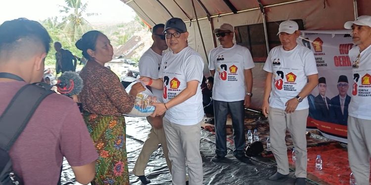 Gerindra Lombok Timur Tunjukkan Kepedulian kepada Korban Banjir Jerowaru